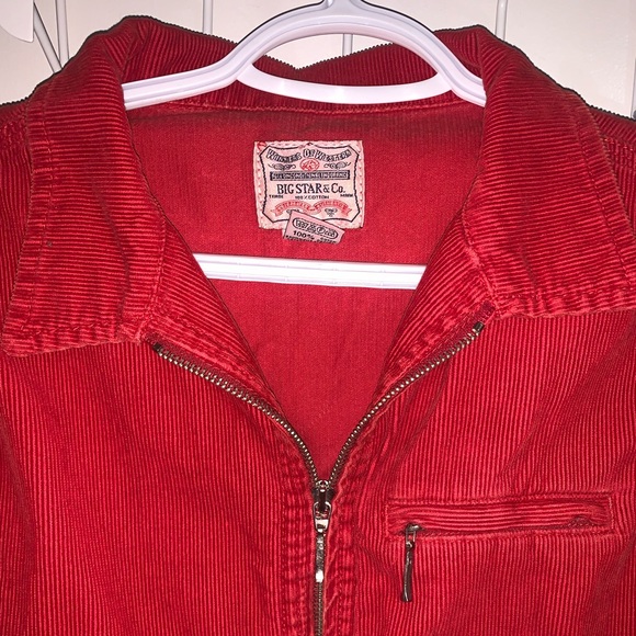 red corduroy jacket - Picture 2 of 3